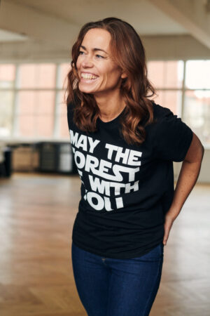 May The Forest be with you - t-shirt (sort)