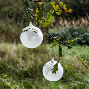 Julekugle glas til juletræet