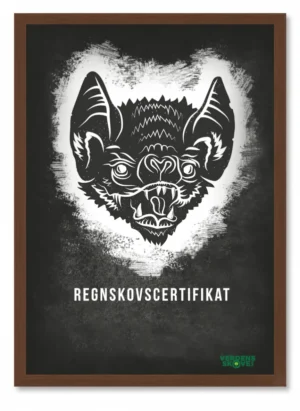 Vampyrflagermus af Siri Bang – Regnskovscertifikat