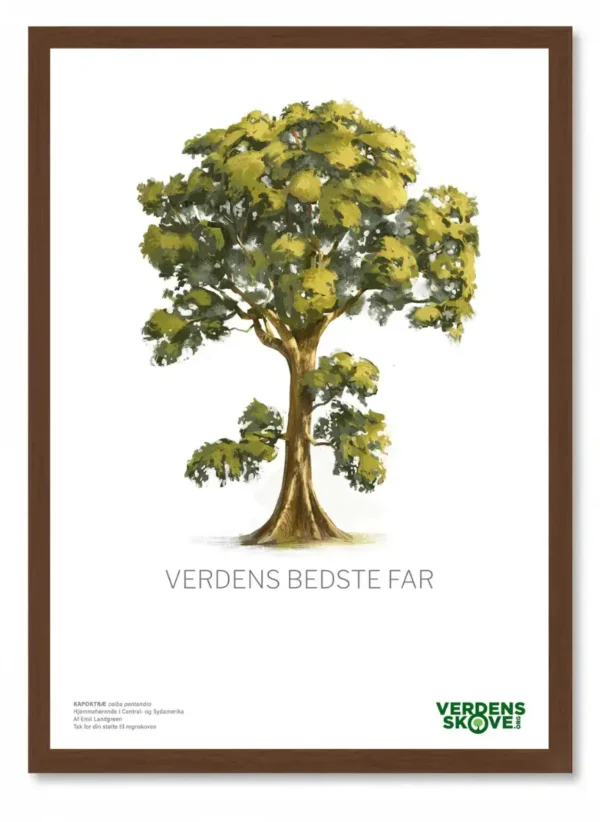 Giv skov til fars dag - fx via et regnskovscertifikat, bedre kendt som et skovbevis. For bare 1 krone kan vi bevare 2 m² regnskov.