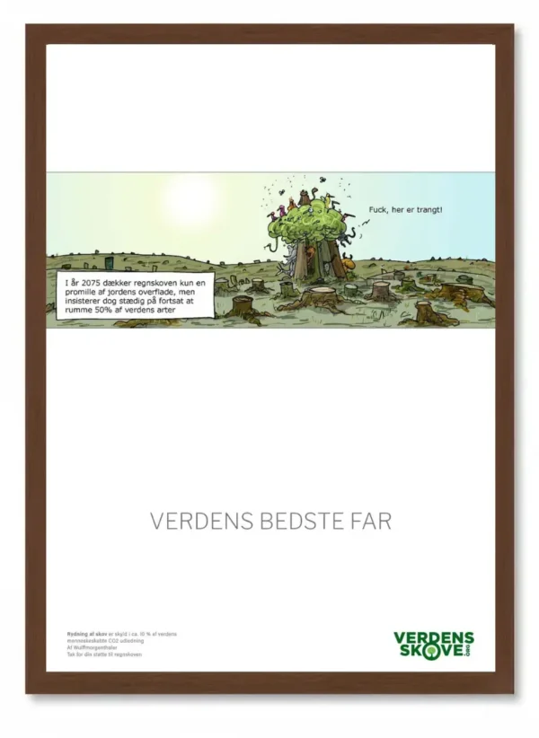 Regnskovscertifikatet er mindst lige så godt som at give træer til fars dag. Her kan vi bevare 2 m² regnskov for bare 1 krone.