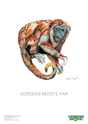 Regnskovscertifikat til fars dag - Brøleabe
